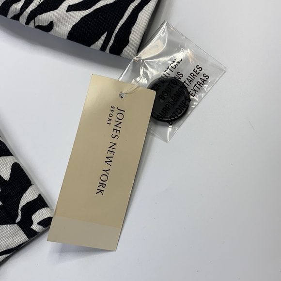 Jones New York Sport Zebra Striped Blazer NWT Medium - Picture 4 of 10